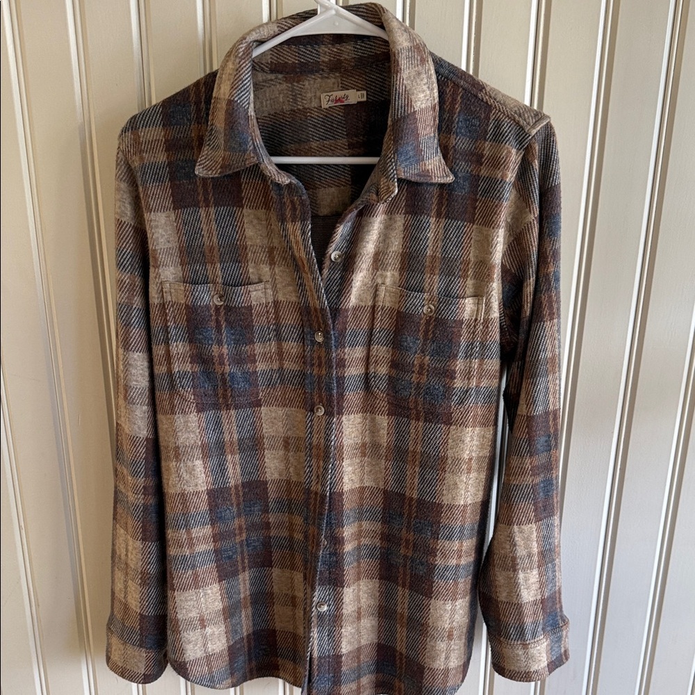 Faherty Legend Sweater Plaid Shirt